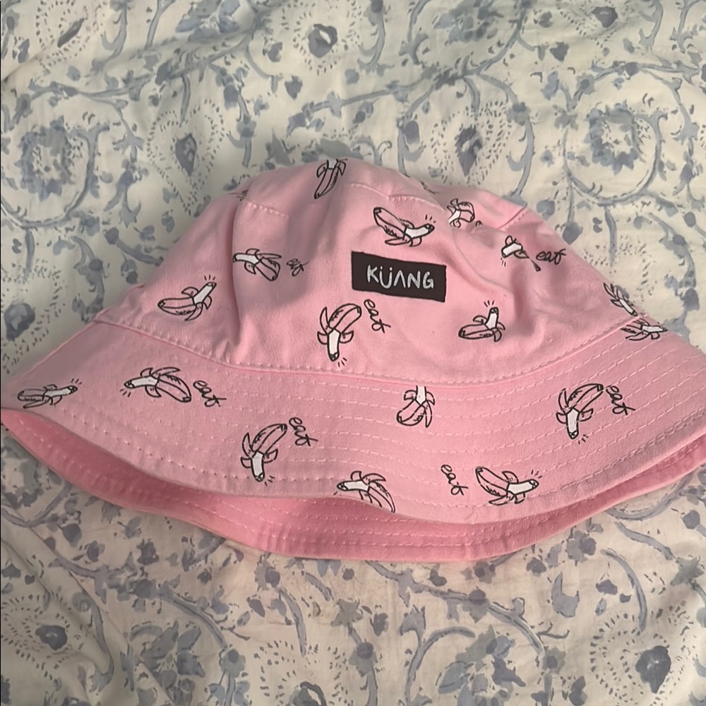Unisex Pink banana Bucket Hat